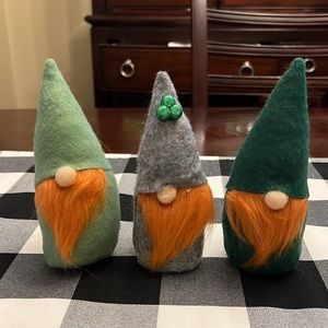 ⭐️3/15 St Patrick’s Day Target Gnomes set of 3 Perfect for tiered tray decor